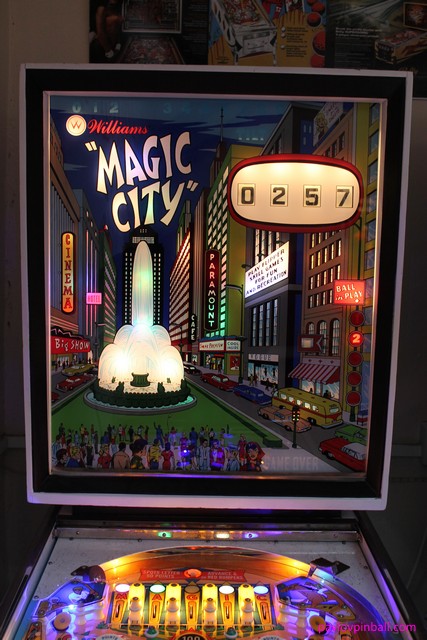 Williams 1967 Magic City backglass